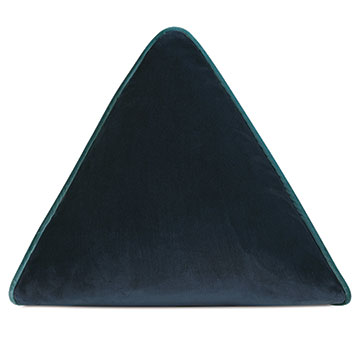 Velvet 16X16X16 UMA PYRAMID DECORATIVE PILLOW IN PACIFIC