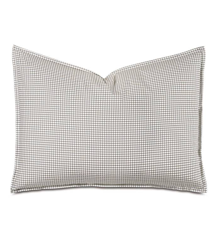 -ǳɫ 20X27 MALAYA GINGHAM STANDARD SHAM IN FAWN