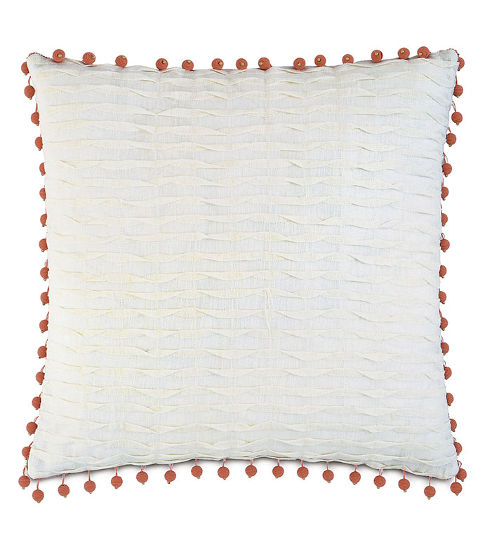  20X20 YEARLING PEARL W/BEADED TRIM