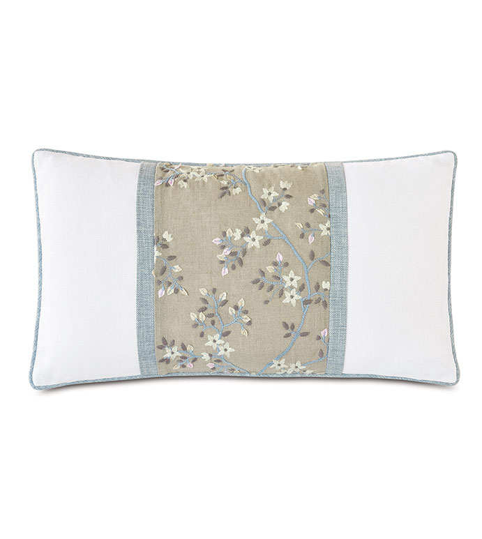  15X26 AMBERLYNN EMBROIDERED INSERT DECRATIVE PILLOW