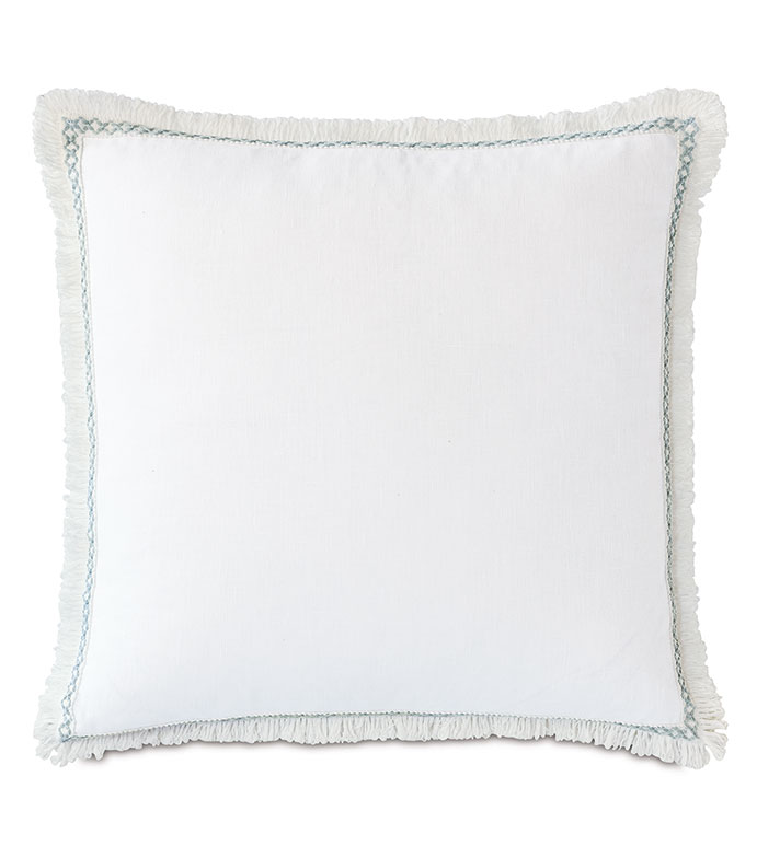  22X22 AMBERLYNN LOOP TRIM DECRATIVE PILLOW