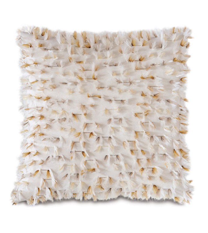 ŵ 24X24 SPROUSE FEATHERY DECORATIVE PILLOW