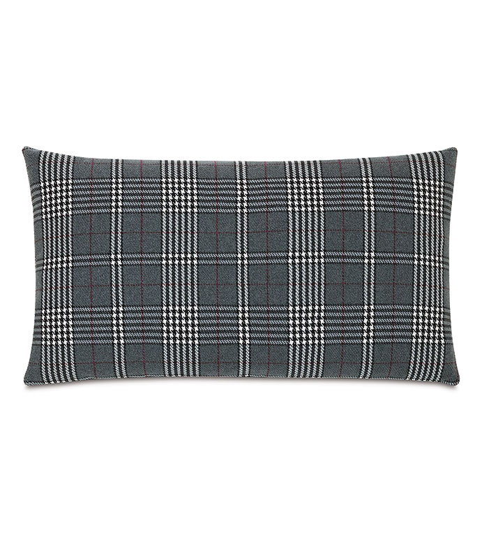  15X26 CONNERY PLAID DECORATIVE PILLOW