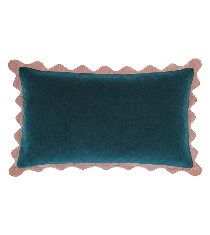  13X22 CHARLIE VELVET DECORATIVE PILLOW