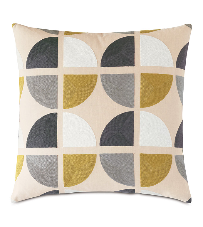 ķ 22X22 CAMDEN CITRON DECORATIVE PILLOW