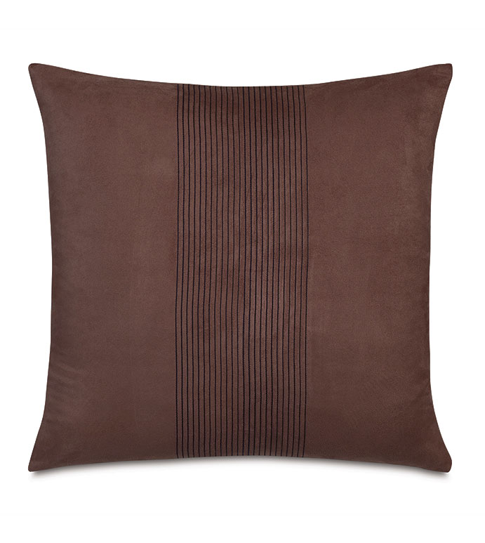  20X20 ROCCO FAUX SUEDE DECORATIVE PILLOW