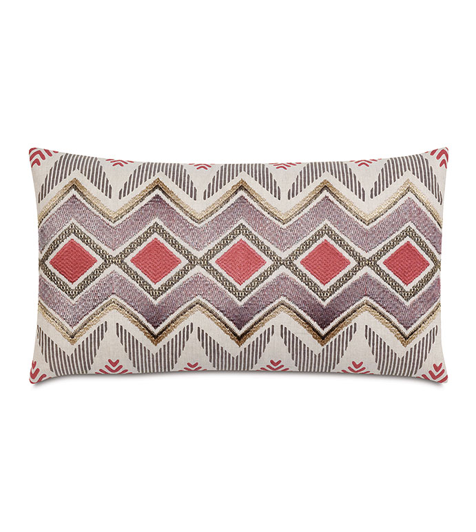  15X26 JOAQUIN EMBROIDERED DECORATIVE PILLOW