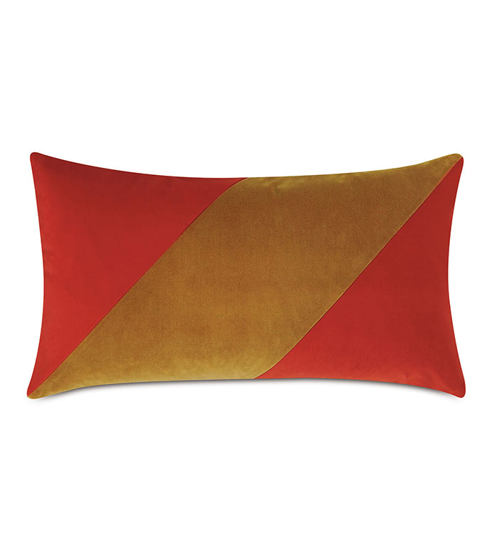  15X26 MACKAY COLOR BLOCK DECORATIVE PILLOW