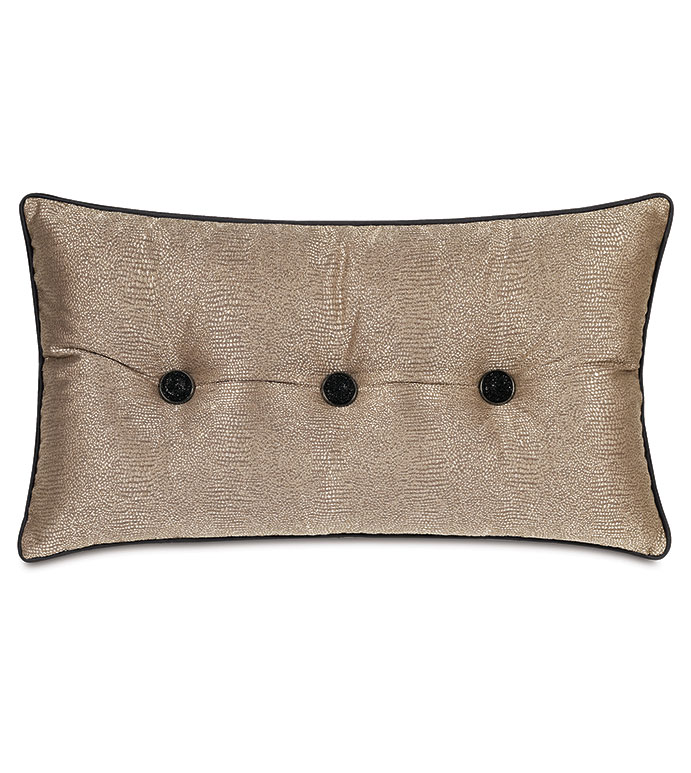  15X26 ARWEN BUTTON TUFTED DECORATIVE PILLOW