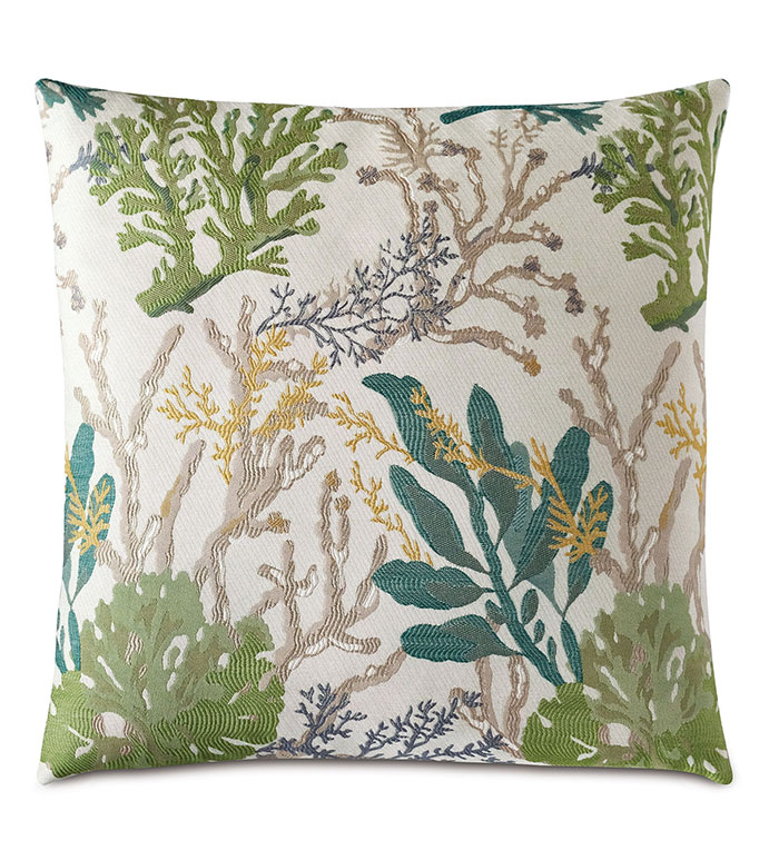 ȴ 20X20 CORRALINE CORAL REEF DECORATIVE PILLOW
