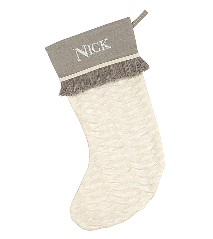 ɫʥ 20X12 SNOWY WHITE STOCKING