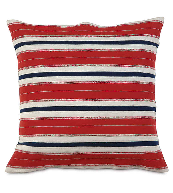  18X18 FOREVER STRIPES OUTDOOR PILLOW