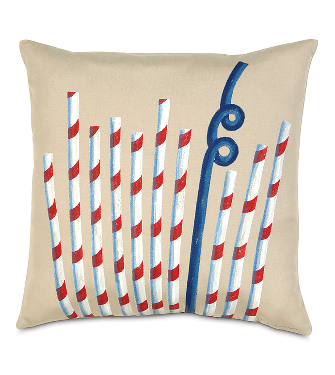  20X20 SUMMER STRAWS OUTDOOR PILLOW