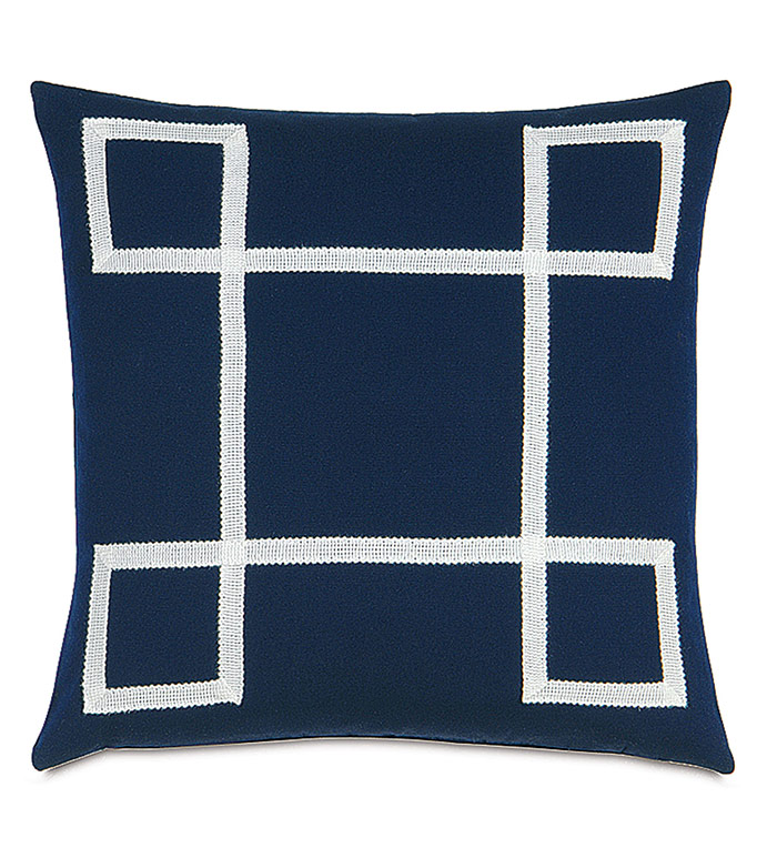  18X18 CROQUET OUTDOOR PILLOW