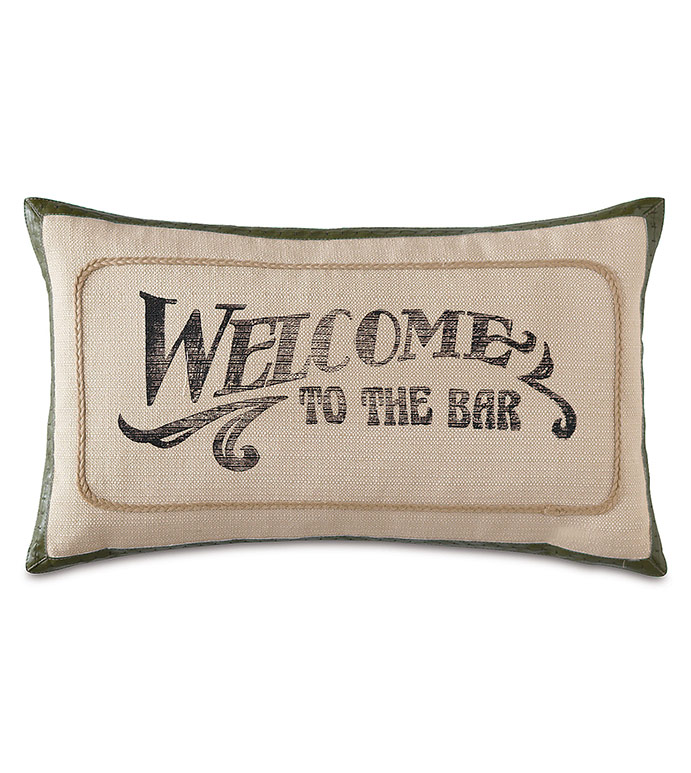˾ 13X22 WELCOME TO THE BAR