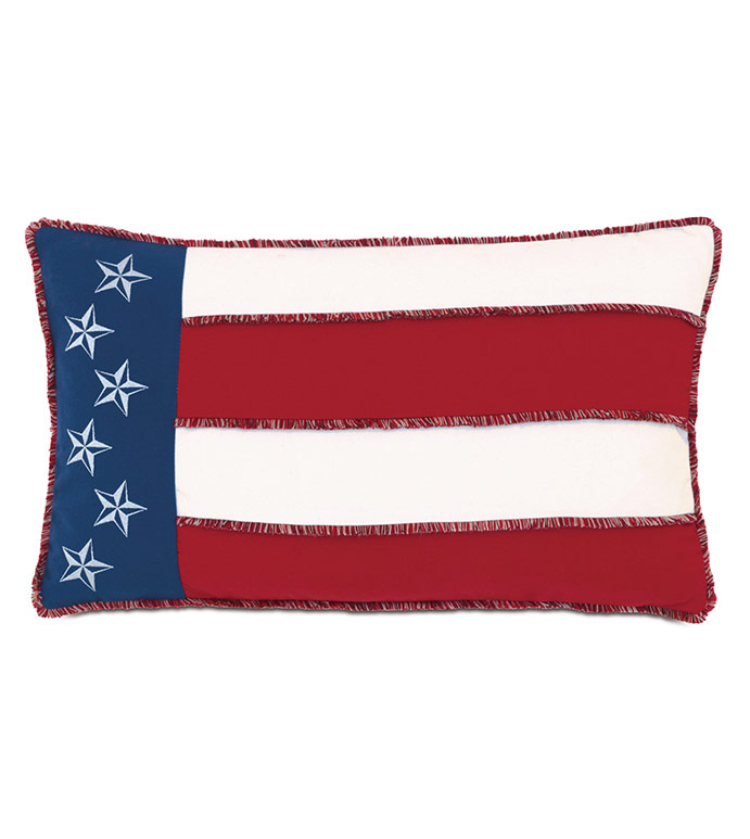  13X22 STAR-SPANGLED OUTDOOR PILLOW