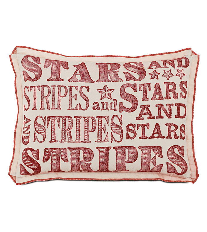  16X22 STARS AND STRIPES OUTDOOR PILLOW