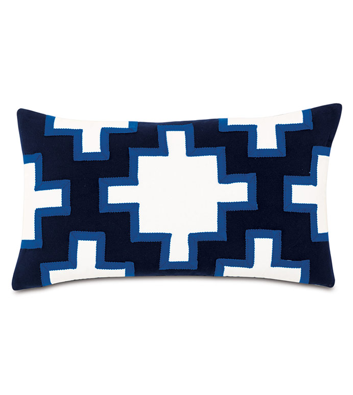  13X22 COBALT OUTDOOR PILLOW