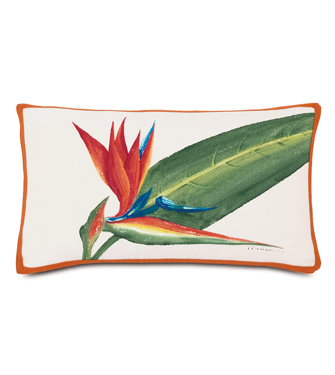  13X22 BIRD OF PARADISE OUTDOOR PILLOW