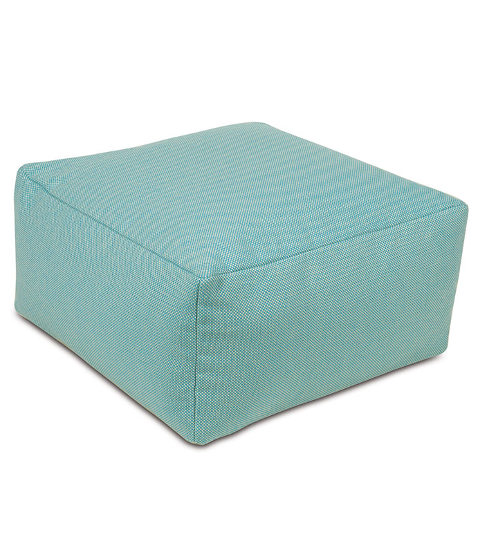  24X24X12 HARRIS TEAL POUF