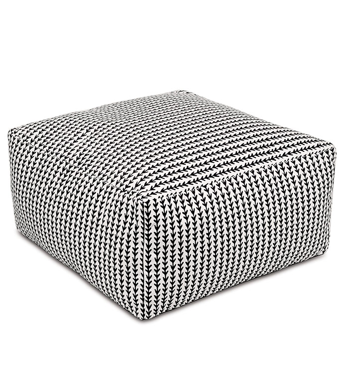  24X24X12 ZIGGY VINE POUF