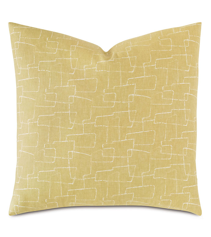 ˫ 22X22 TWIN PALMS ABSTRACT DECORATIVE PILLOW