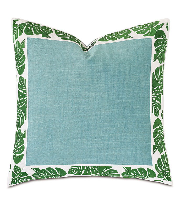 ʥ 22X22 ST BARTHS MITERED BORDER DECORATIVE PILLOW