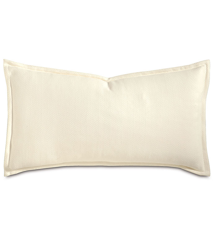  21X37 WILKE IVORY KING SHAM