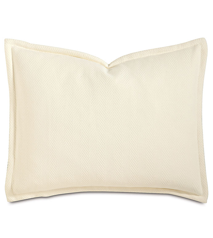  20X27 WILKE IVORY STANDARD SHAM