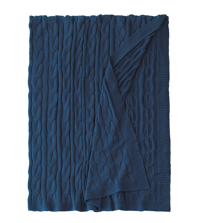 ¡ 88X88 AVALON INDIGO BED THROW