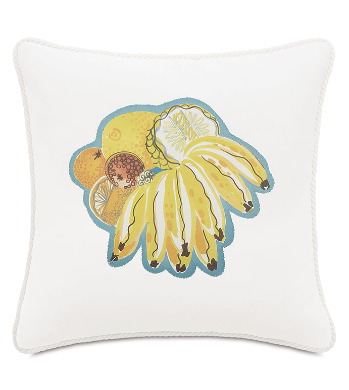 ˿ 20X20 BELIZE SCREEN-PRINT DECORATIVE PILLOW