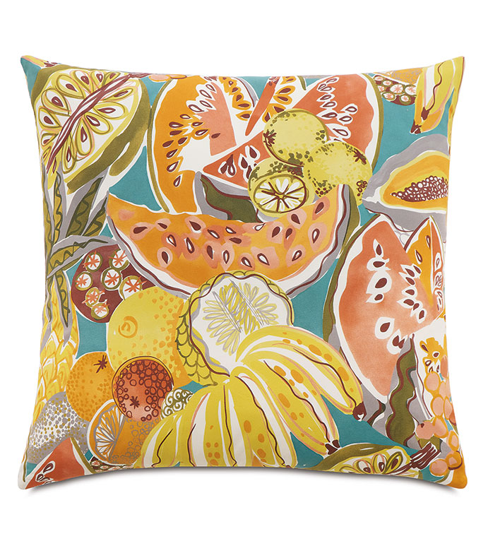 ˿ 22X22 BELIZE TROPICAL DECORATIVE PILLOW