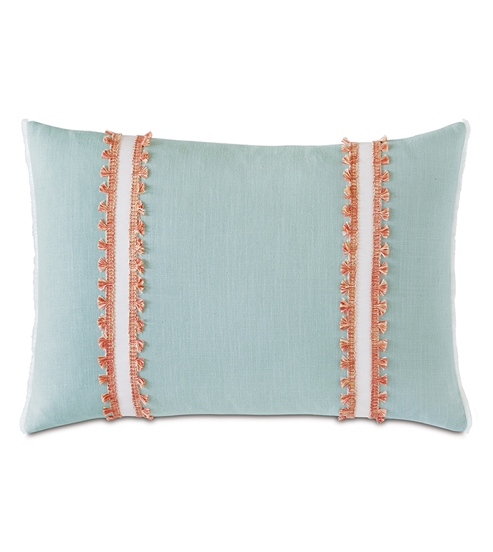 ֮ 16X22 BIMINI FRILLY DECORATIVE PILLOW