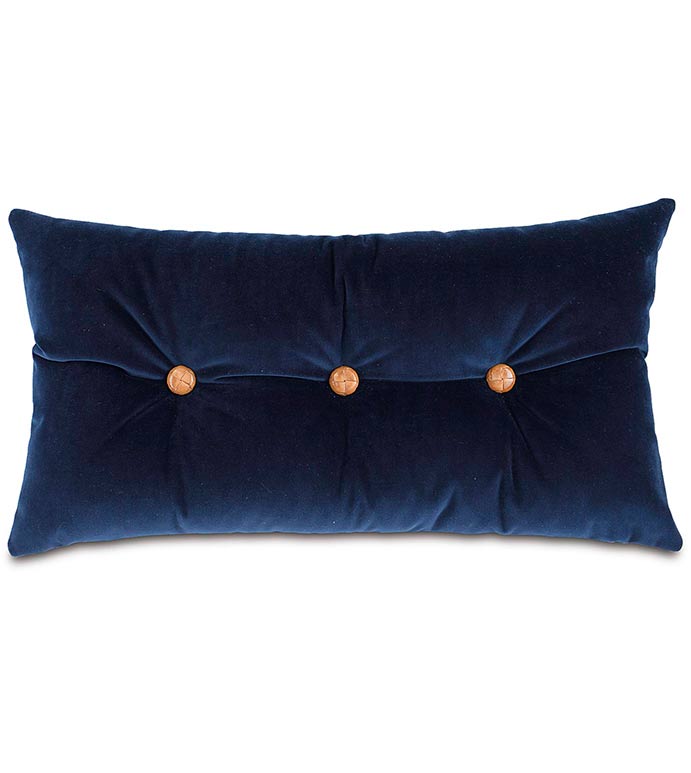 ɪ 15X26 PLUSH NAVY BOLSTER