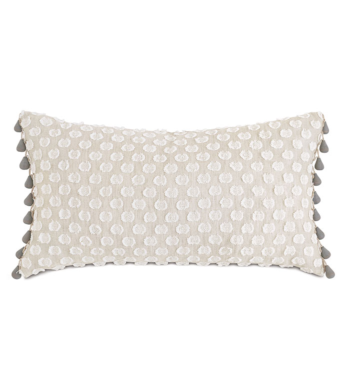 ˿ 15X26 FELICITY BEADED TRIM DECORATIVE PILLOW