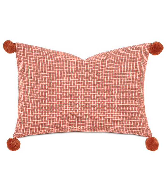 ˹ 16X22 PHINEAS CROSSHATCH DECORATIVE PILLOW