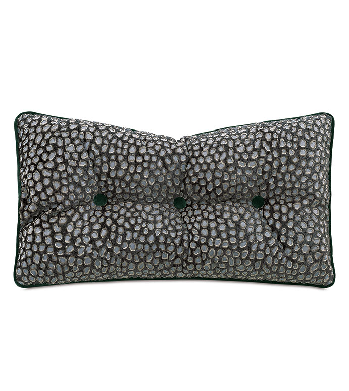  15X26 ESMERALDA BUTTON-TUFTED DECORATIVE PILLOW