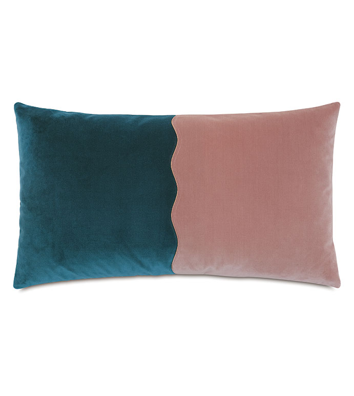  15X26 CHARLIE COLORBLOCKED DECORATIVE PILLOW