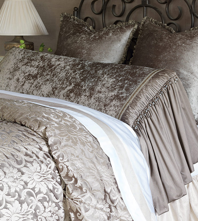 ά 20X60 DERMIS TAUPE GRAND BED SHAM (Q)