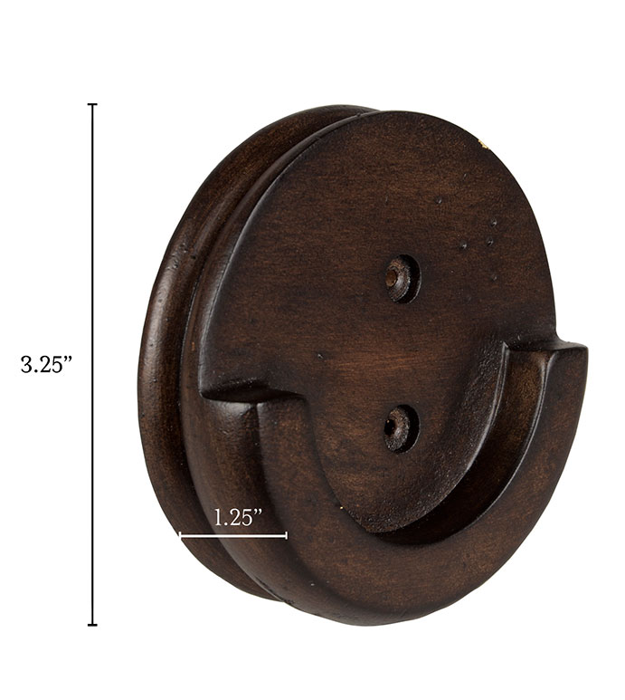 ¡ľɫ 3.25X1.25 LEGNA WALNUT INSIDE BRACKET PAIR