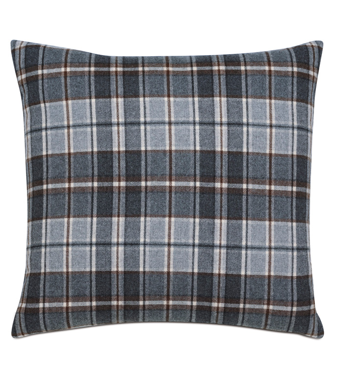  22X22 ELGIN SLATE DECORATIVE PILLOW