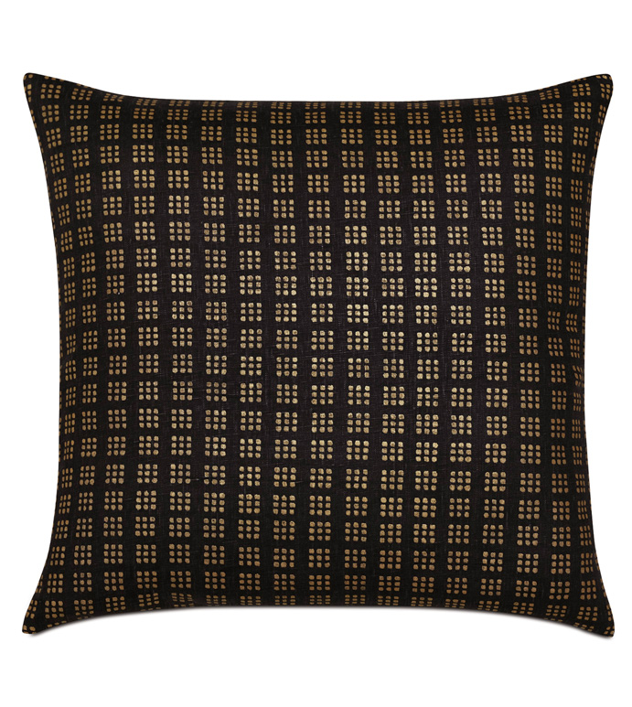  22X22 EFFIE GOLD DECORATIVE PILLOW