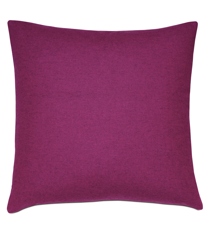  22X22 VINCENT RASPBERRY DECORATIVE PILLOW