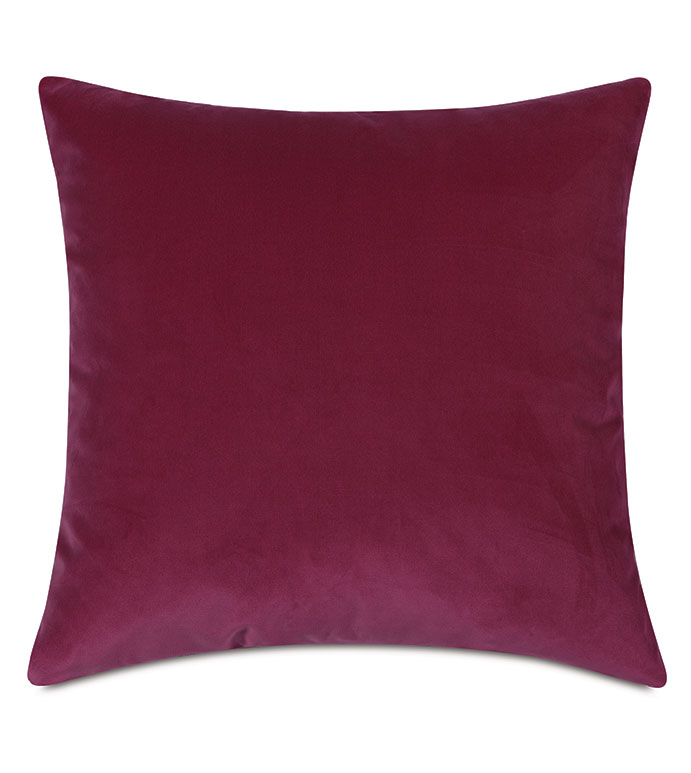  22X22 PLUSH RASPBERRY DECORATIVE PILLOW