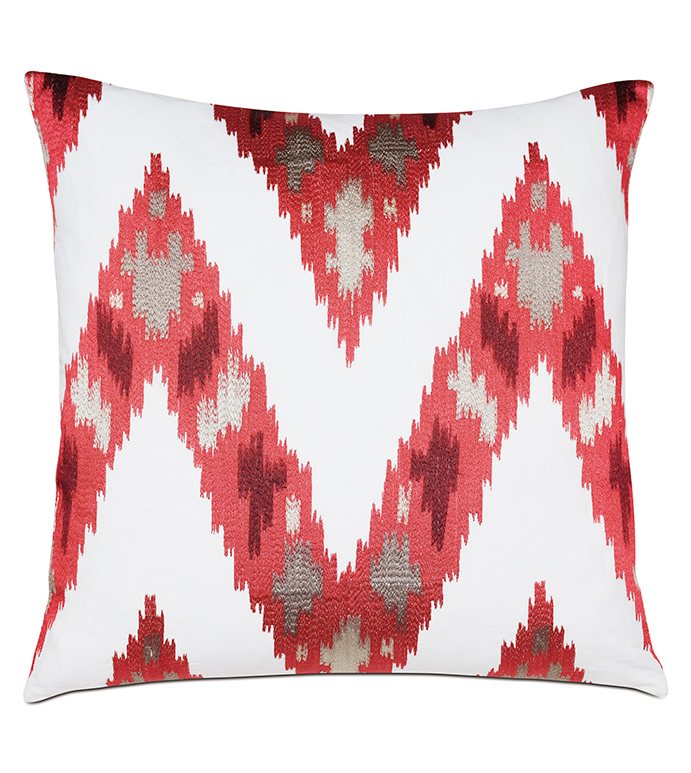  22X22 NARDO CRIMSON DECORATIVE PILLOW