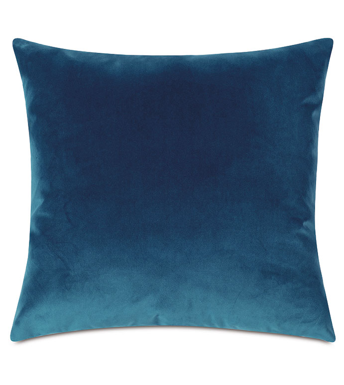 Velvet 22X22 UMA DECORATIVE PILLOW IN BLUE