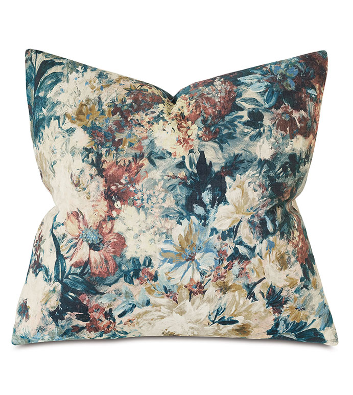 Ⱥ 22X22 HERALD FLORAL DECORATIVE PILLOW