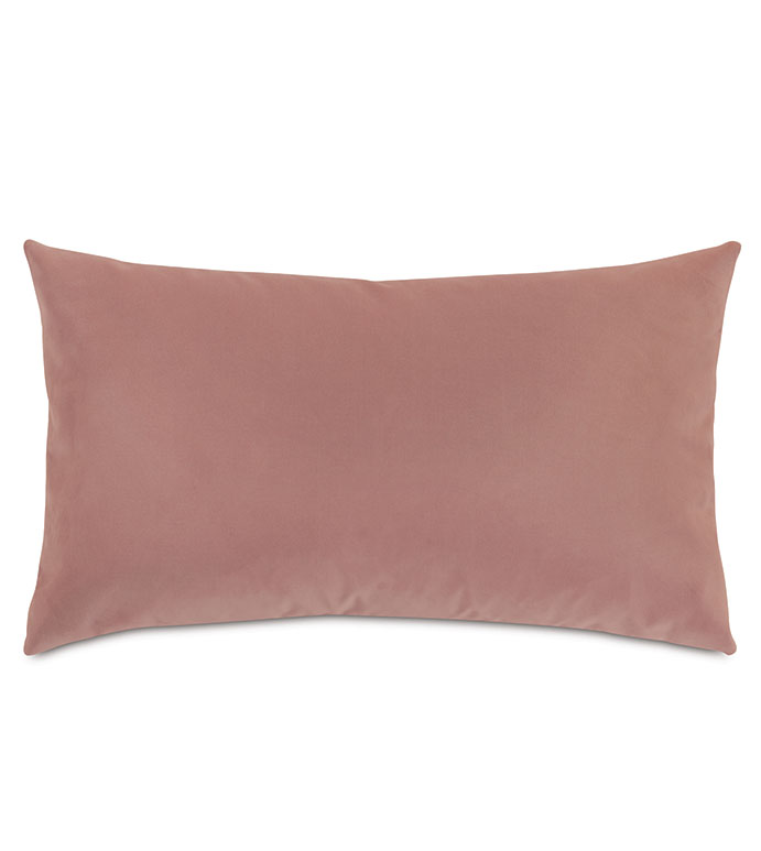 Velvet 15X26 UMA VELVET DECORATIVE PILLOW IN PINK