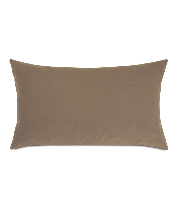 Velvet 15X26 UMA VELVET DECORATIVE PILLOW IN KHAKI