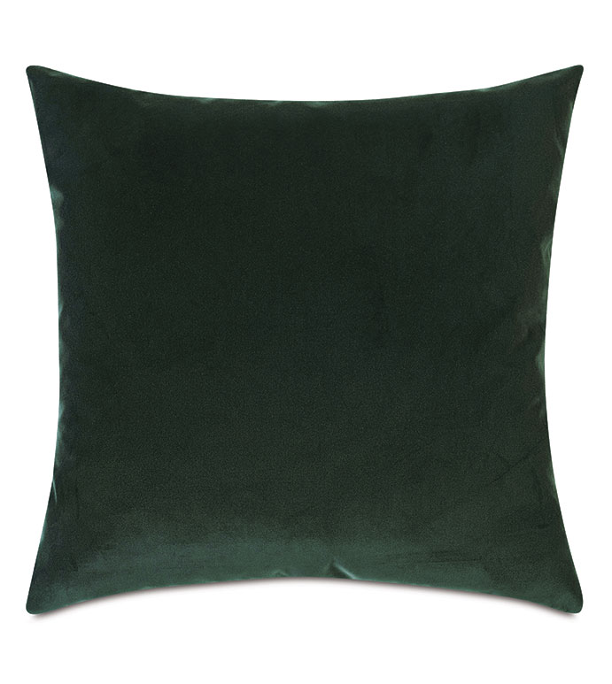 Velvet 22X22 UMA VELVET DECORATIVE PILLOW IN EMERALD